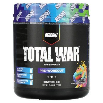 Redcon1 Total War, Pre-Workout, Rainbow Candy, 15.56 oz (441 g)