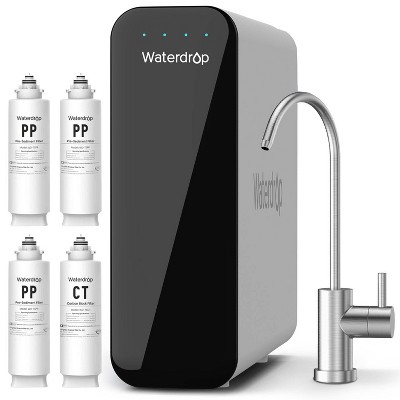 Waterdrop TSU Ultra-Filtration Under Sink Water Filter System with 3 TSPP Filter and 1 TSCT Filter