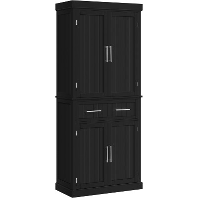 Yaheetech 72.5" H Kitchen Pantry Cabinet with Adjustable Shelves for Kitchen, Dining Room