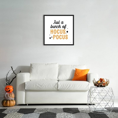 Amanti Art 22"x22" Halloween Typography III by Laura Marshall Framed Canvas Wall Art Print