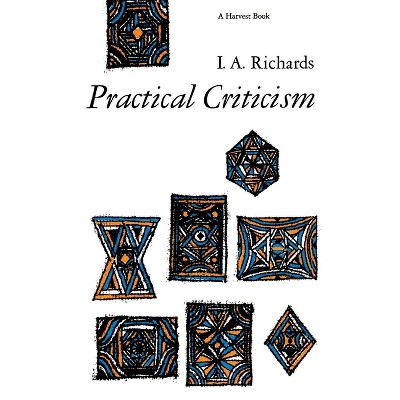 Practical Criticism - by  I a Richards (Paperback)