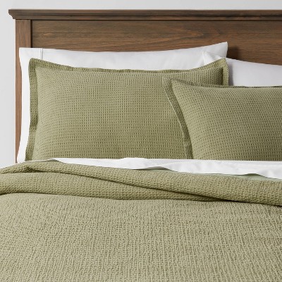 Washed Waffle Weave Duvet Cover and Sham Set - Threshold™
