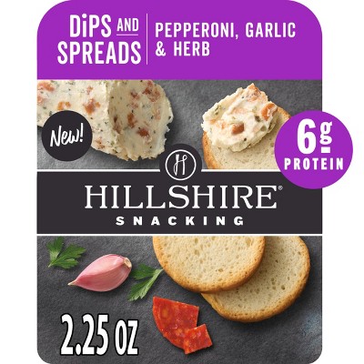 Hillshire Snacking Dips and Spreads Pepperoni, Garlic & Herb - 2.25oz