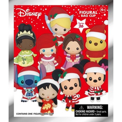 Disney Christmas Collectible Figural Bag Clip - Holiday Mystery Blind Pack