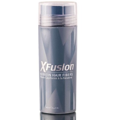 XFusion Keratin Hair Fibers (0.98 oz XXL Large Size) - BLACK | Appearance of Naturally Thick, Full Hair by Toppik X Fusion