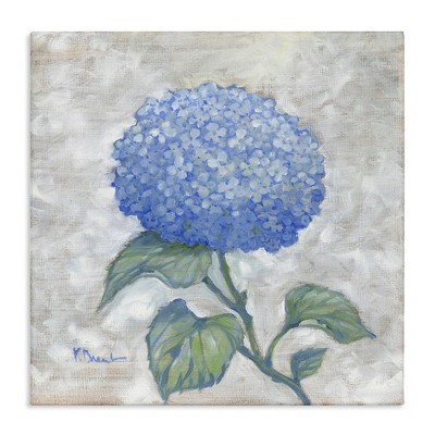 Stupell Industries Round Blue Country Hydrangea Canvas Wall Art
