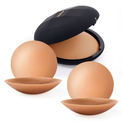 Niidor 2 Pair Nipple Covers for Women - Sticky Adhesive Silicone Pasties Reusable Pasty Nipple Cover with Travel Box