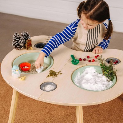 ComfyBumpy Sensory Table for Toddlers, Sensory Bin Toddler Table for Indoor Play and Learning - Activity Table for Boys & Girls