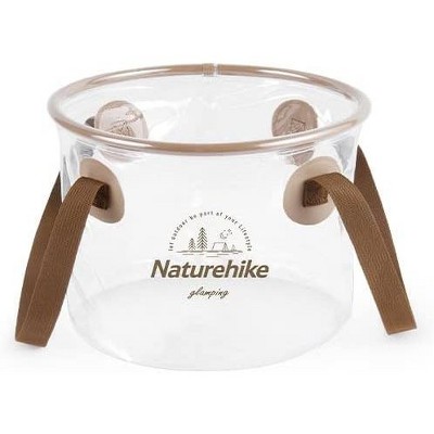 Naturehike Collapsible Bucket, Folding Bucket Wash Basin with Handle, Portable Water Container for Camping Fishing Travelling Gardening