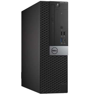 Dell 7050-SFF Certified Pre-Owned PC, Core i7-7700 3.6GHz, 16GB Ram, 512GB SSD, DVDRW, Win10P64, Manufacturer Refurbished