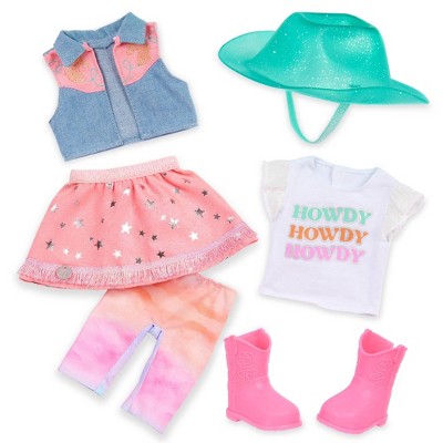Glitter Girls 14" Horseback Riding Doll Clothes with Hat Howdy Friends