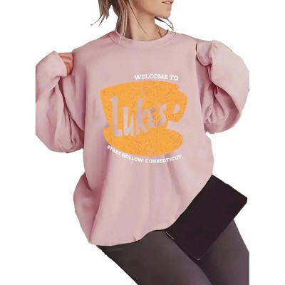 Plus Size Sweatshirts Tops with Crew Neck Long Sleeve Graphic Pullover Sweat Shirts Slogan Plus Size Sweatshirts