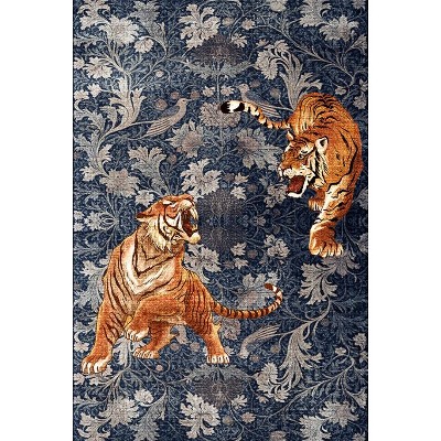 Washable Area Rug Boho Floral Carpet for Bedroom Bedroom Rug