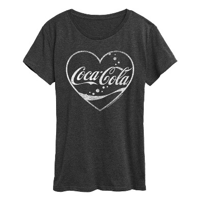Women's - Coca-Cola - Heart Short Sleeve Graphic T-Shirt