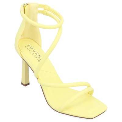 Journee Collection Women's Marza Mid Heel Open Toe Pumps