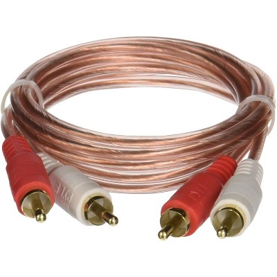 3ft Stereo RCA Cable for Audio Connections with Gold Connectors, Oxygen-Free Conductor, Male to Male