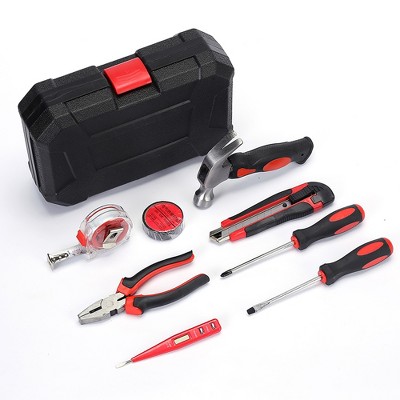 9 Pcs All Purpose Hand Tool Box Kit