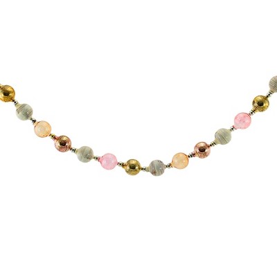 Cody Foster 74.0 Inch Neutral Hue Garland Christmas Garland , Shiny Matte Transparent (1PC)