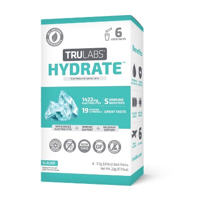 TruLabs Hydrate Sports Drink - Glacier Freeze - 0.78oz/6ct