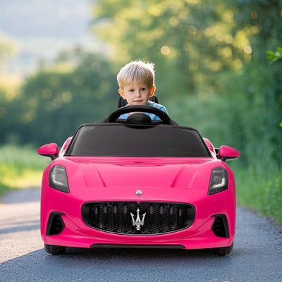 Ride On Car Licensed Maserati GranCabrio, 12V Powered Motorized Car for Children with Remote Control, Kids Ride On Toy Car
