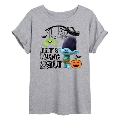Women's - Trolls - Lets Hang Out Branch Oversized Graphic T-Shirt