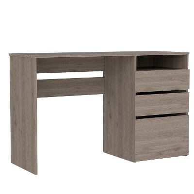 Sapphtopaz 47.4" Modren Computer Desk with 3 Drawers Writing Desk with 1 Open Storage Shelf Gaming Desk Office Desk for Home Office, Bedroom