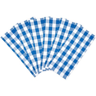 Sloppy Chef Buffalo Plaid Kitchen Towels (Pack of 6), 20x30, Cotton