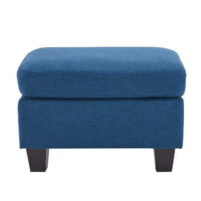 GDFStudio Judkins Contemporary Fabric Upholstered Ottoman