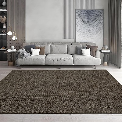 Coucheta Runner Rug , Machine Washable Non-Slip Low Pile, Faux Wool Stain Resistant Floor Carpet for Kitchen Bedroom Hallway,Multi-Color & Size