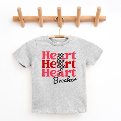 The Juniper Shop Heart Breaker Checkered Bolt Youth Short Sleeve Tee