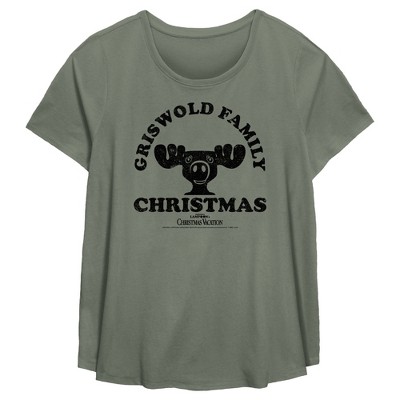 Women's National Lampoon's Christmas Vacation Griswold Family Text T-Shirt