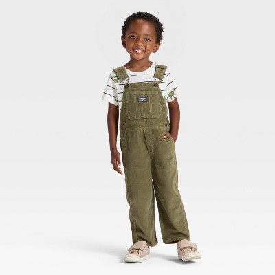 OshKosh B'gosh Toddler Boys' Corduroy Overalls - Olive Green