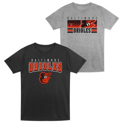 MLB Baltimore Orioles Toddler Boys' 2pk Gray T-Shirt
