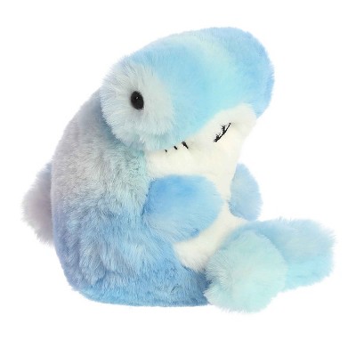 Aurora Mini Hamish Hammerhead Shark Rolly Pet Playful Stuffed Animal Blue 5"