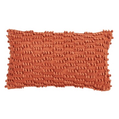 Saro Lifestyle Down-Filled Nubby Design Throw Pillow