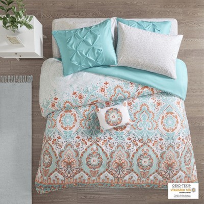 Stylish Boho Print Comforter Set, Cozy All Season Home Textile for Modern Bedroom Decor