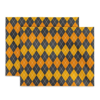 Avenie Halloween Collection Argyle Placemats - Deny Designs