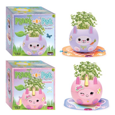 Creativity for Kids 2pk Plant a Pet Unicorn & Bunny Garden Art Kit