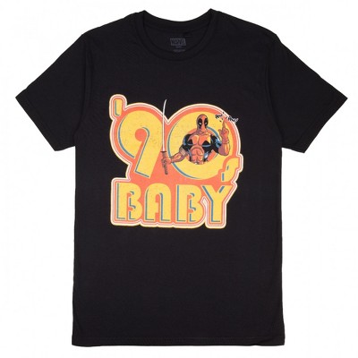 Mens Deadpool '90s Baby "Pew! Pew!" T-Shirt