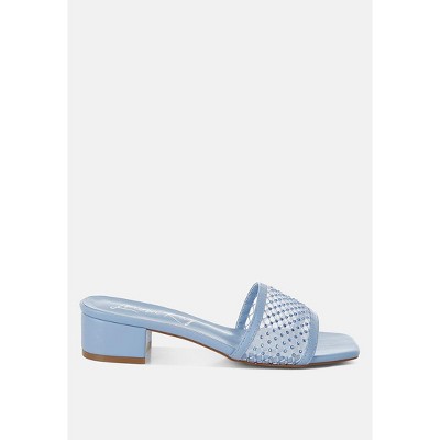 Kenzia Rhinestone Studded Slip-On Heels Women