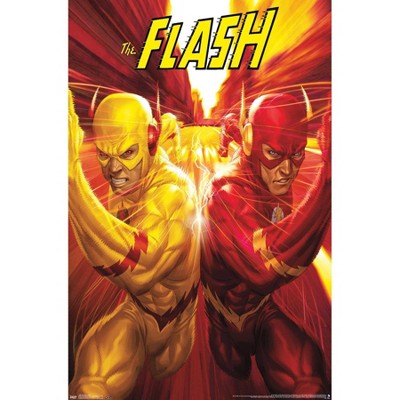 34" x 22" DC Comics: The Flash & The Reverse Flash Race Premium Poster - Trends International: Unframed Wall Art