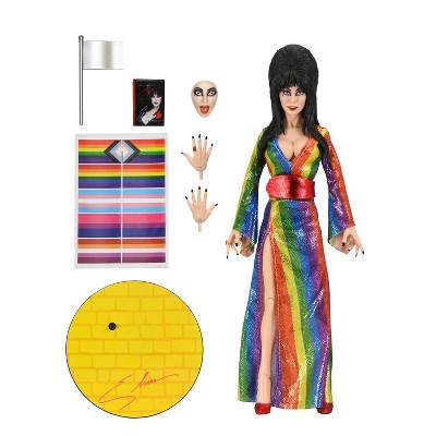 NECA Over the Rainbow Elvira Mistress of the Dark 8" Clothed Action Figure