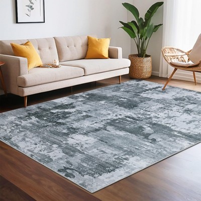 Washable Area Rugs 8x10 for Living Room Non Slip Rug Area Rug for Bedroom Modern Abstract Print Throw Rugs Stain Resistant Carpet for Dining Room
