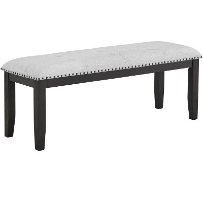TiramisuBest Gold Bedroom Bench - Champagne Solid Wood & MDF Entryway, 54x18x19 Inches