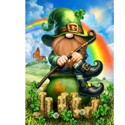 Briarwood Lane St. Patricks Day Garden Flag 12x18 For Outdoor Lucky Irish Gnome For St. Patricks Day Garden Flag Flags For Outside
