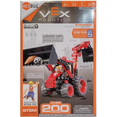 HexBUG VEX Robotics Red Backhoe STEM Starter Over 200 Pieces