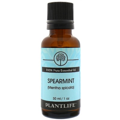 Plantlife Spearmint Essential Oil – 100% Pure & Therapeutic Grade – Natural, Undiluted & Steam-Distilled – No Additives or Fillers – Aromatherapy