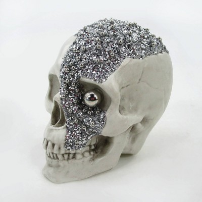 Halloween Skull Decorative Sculpture White - Bullseye's Playground™
