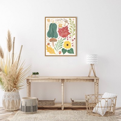 Amanti Art 23"x28" Mod Harvest II by Veronique Charron Framed Canvas Wall Art Print