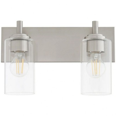 Quorum Lighting Fallstaff 2 - Light Vanity in  Satin Nickel